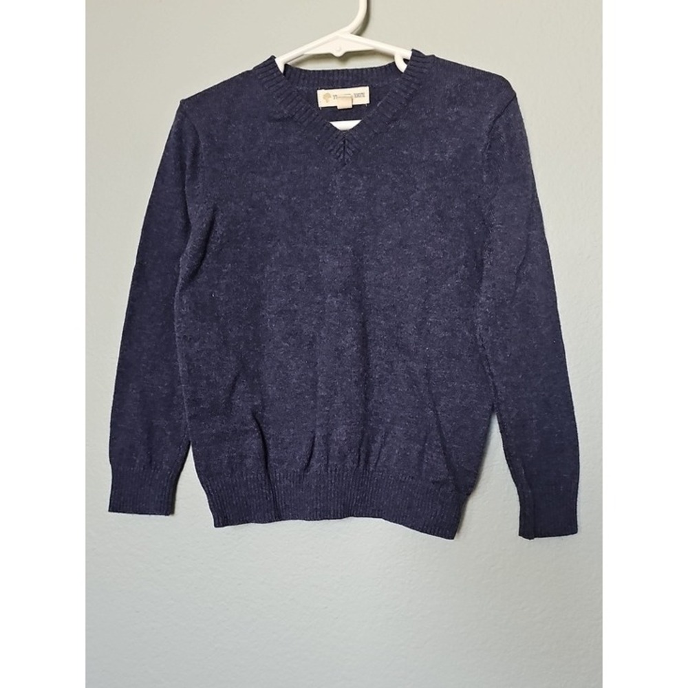 Tucker Tate Kids Navy Blue V-Neck Sweater Size 4 Cotton Cashmere Blend